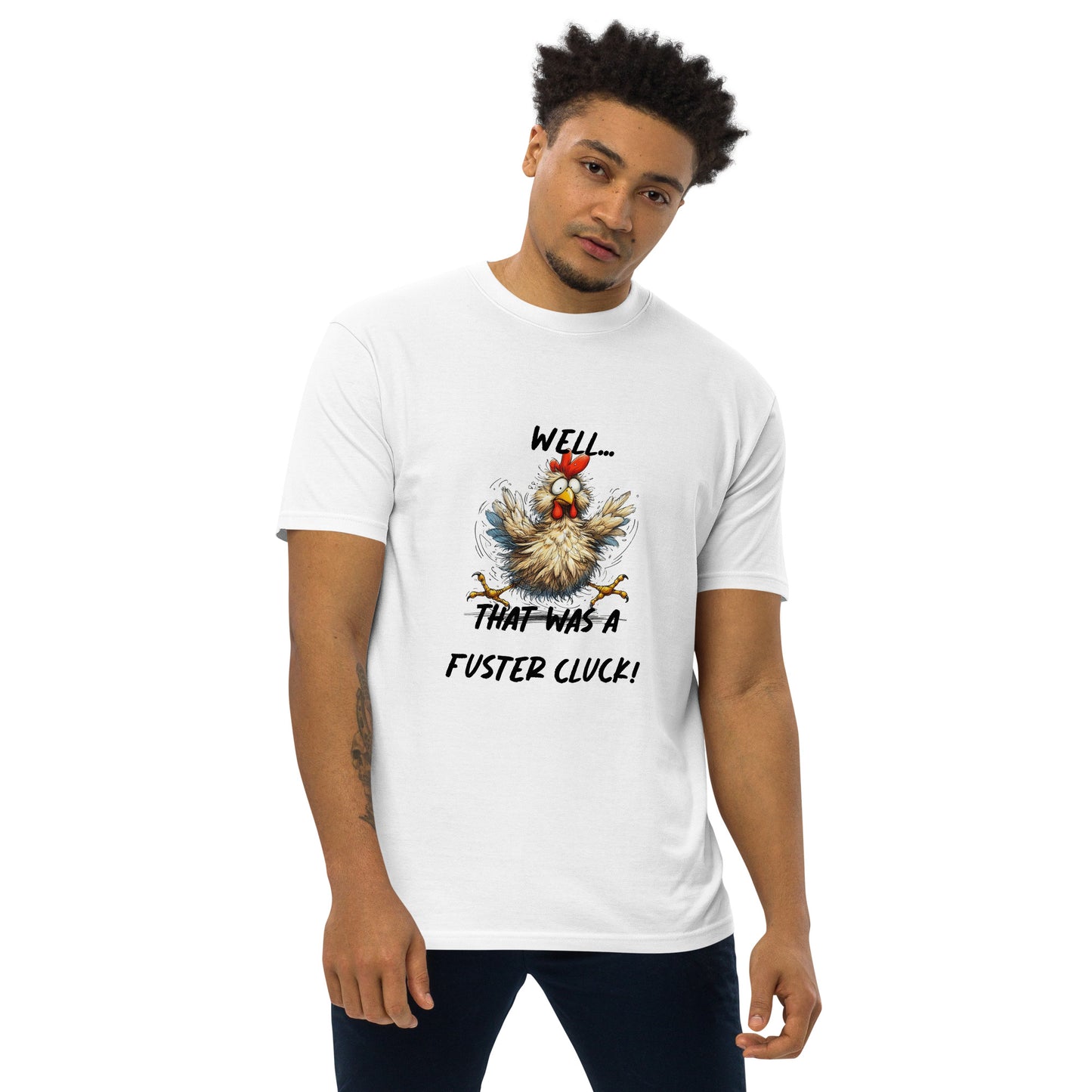 Fuster Cluck - Men’s premium heavyweight tee