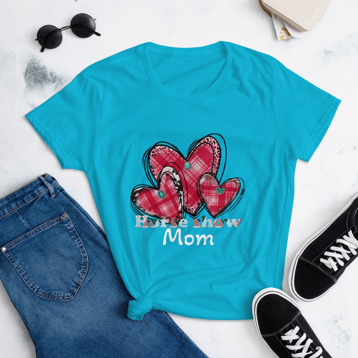 Horse Show Mom - Women's short sleeve t-shirt