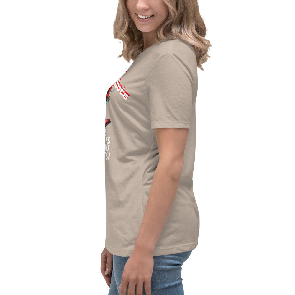 Red White & Boots - Women's Relaxed T-Shirt