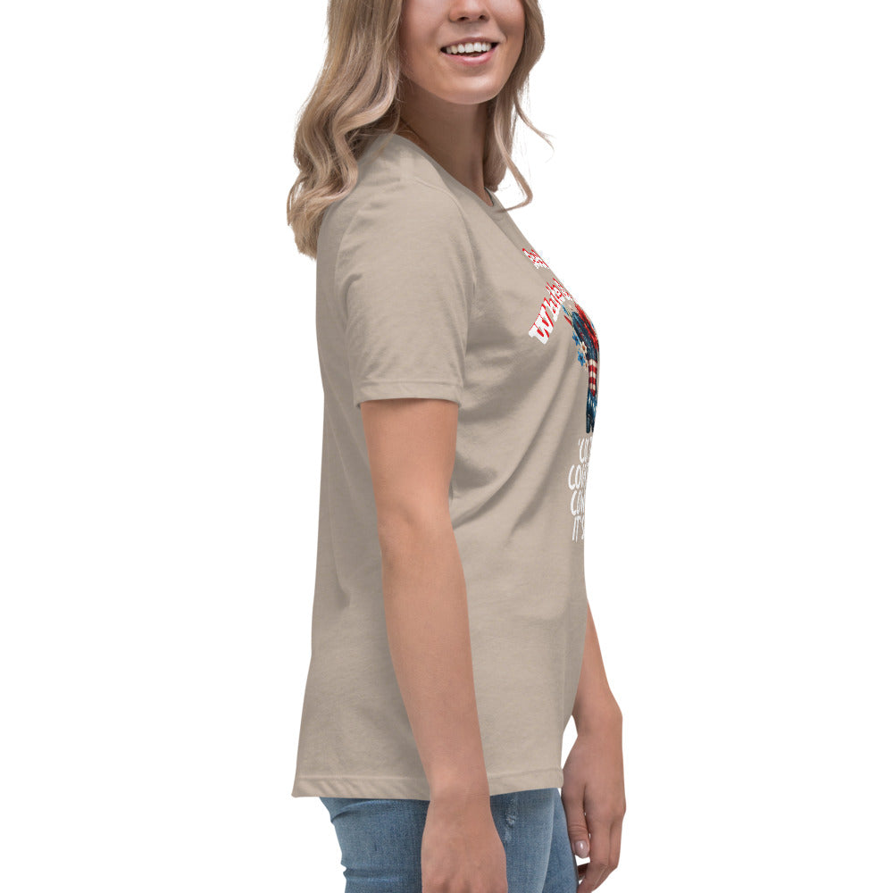 Red White & Boots - Women's Relaxed T-Shirt