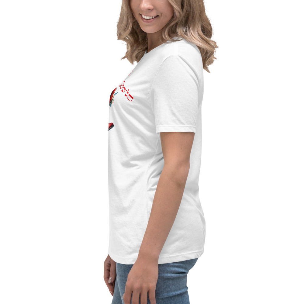 Red White & Boots - Women's Relaxed T-Shirt